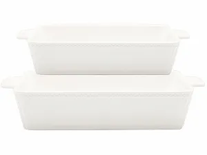 Набор форм для выпечки GreenGate Alice Прямоугольные 2 шт. Белые - Фото 1