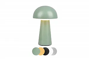 Настільна лампа Lennox Mushroom Бездротова LED Акумуляторна USB 14 x 22 см Фісташково-зелений - Фото 1