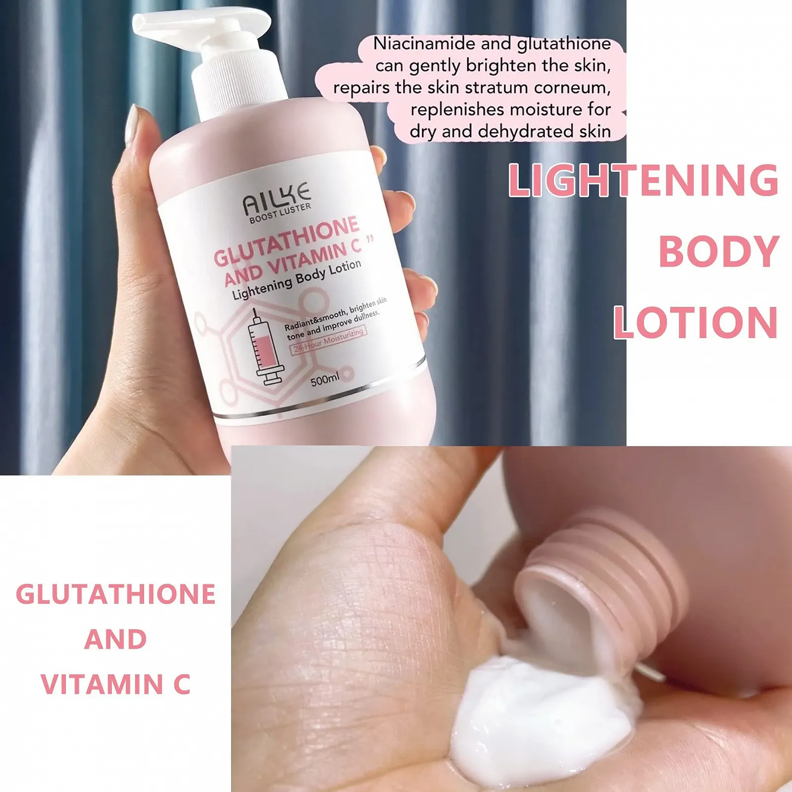 Набір для догляду за шкірою Bleaching: лосьйон для тіла, крем з маслом ши, мило для відбілювання, фото №4