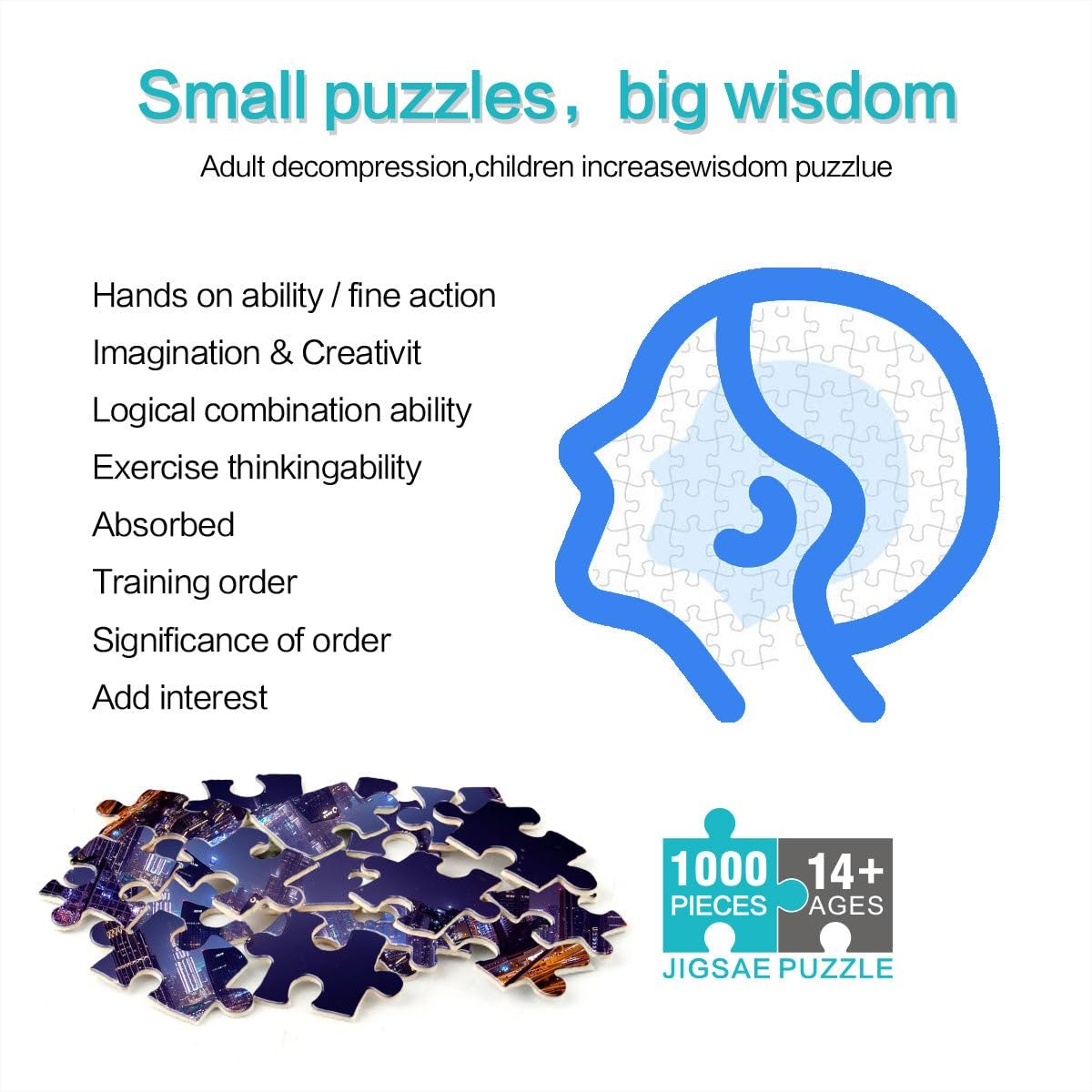 Деревянный пазл Dubai Travel Burj Khalifa 1000 деталей 50 x 75 см, фото №3