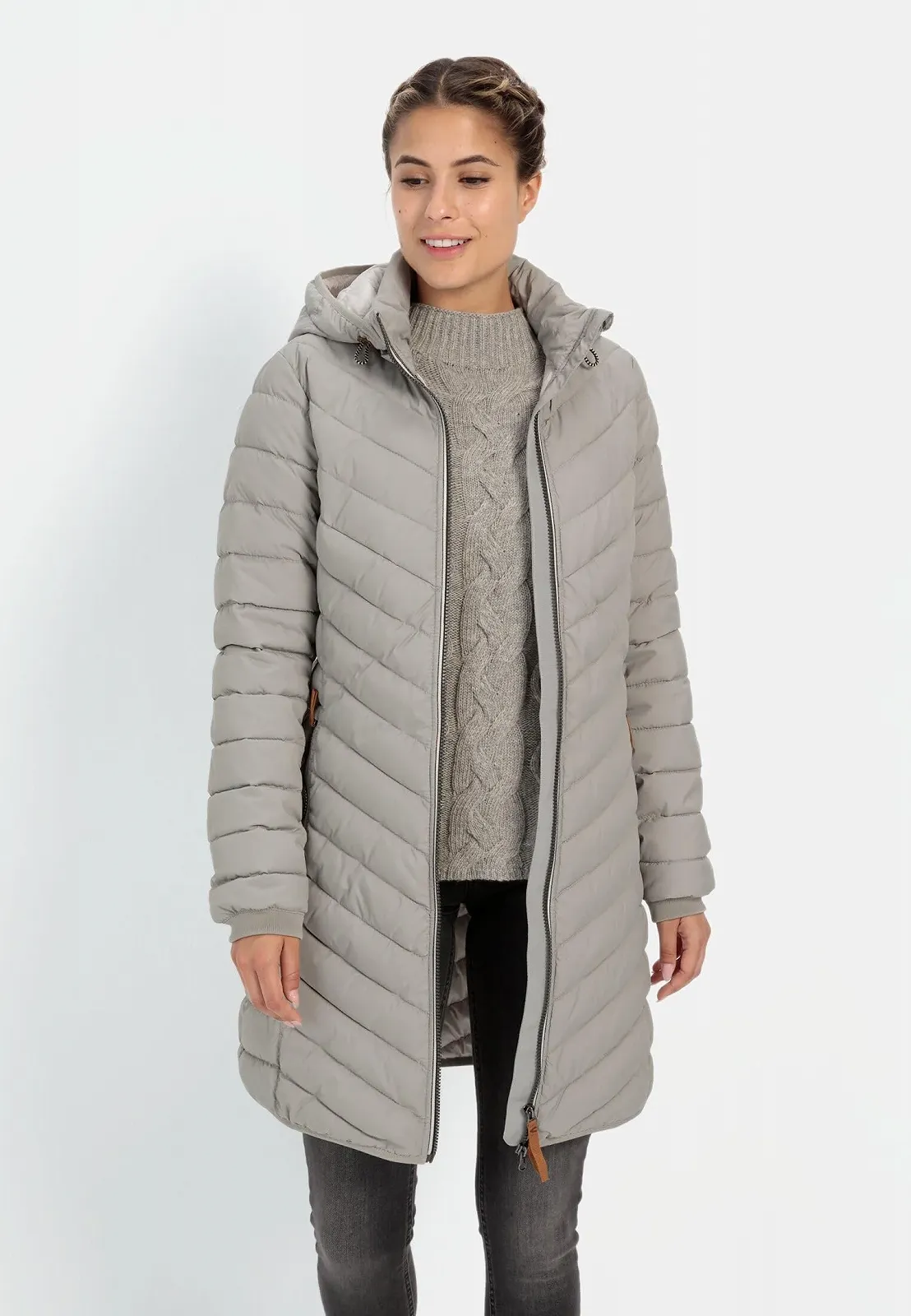 Пальто camel active Herringbone стьобане Жіноче, фото №2 Пальто camel active Herringbone стьобане Жіноче, фото №2