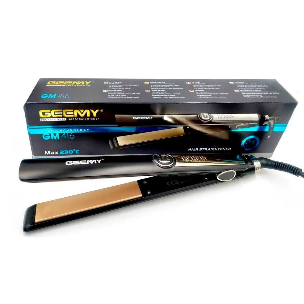 Плойка утюжок выпрямитель для волос Geemy GM-416 с керамическим покрытием черный, фото №7 Плойка утюжок выпрямитель для волос Geemy GM-416 с керамическим покрытием черный, фото №7