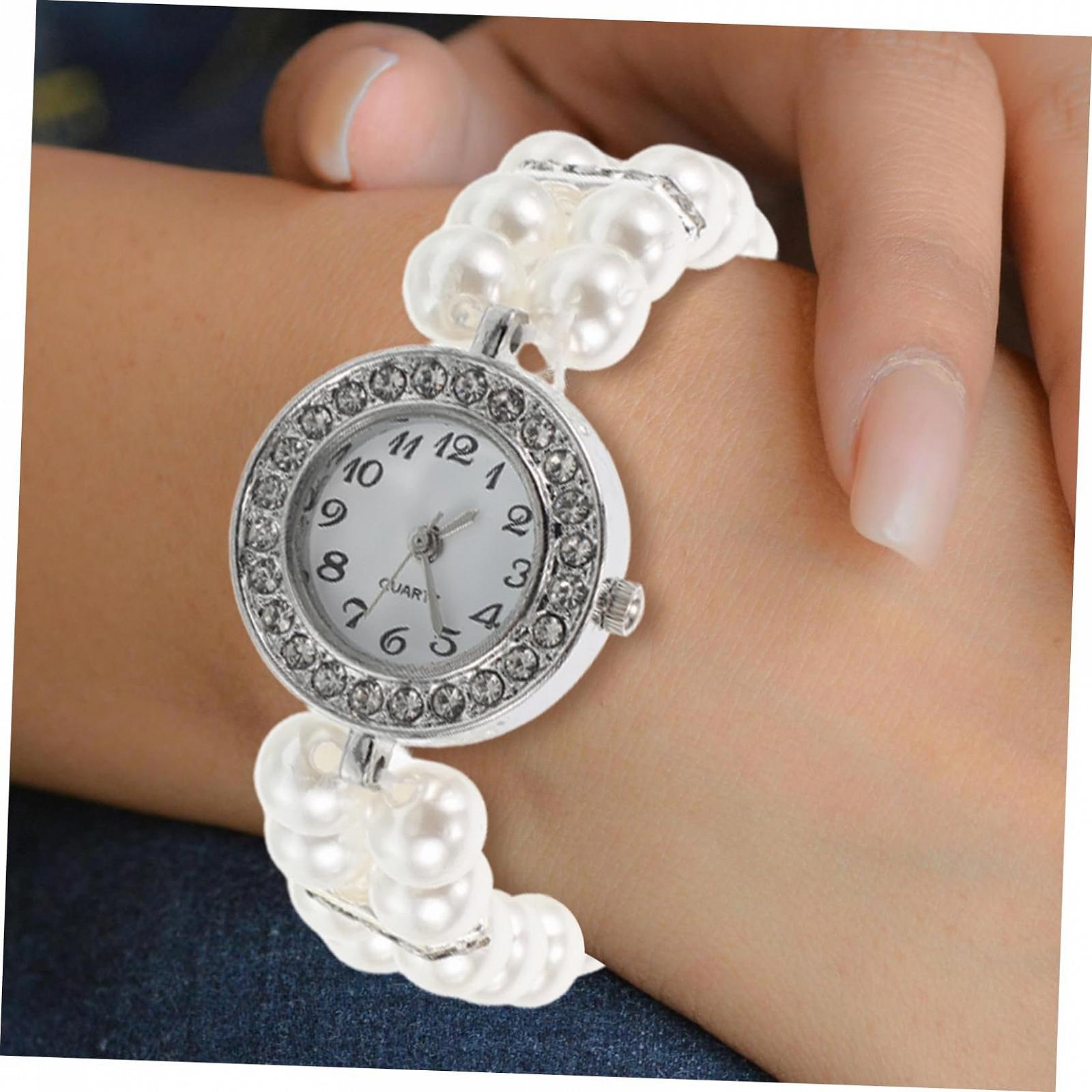 Женский Браслет Healvian Elegantes Perlenarmband со Стразами, Двойной Эластичный Манжет, Пластик, фото №6 Женский Браслет Healvian Elegantes Perlenarmband со Стразами, Двойной Эластичный Манжет, Пластик, фото №6