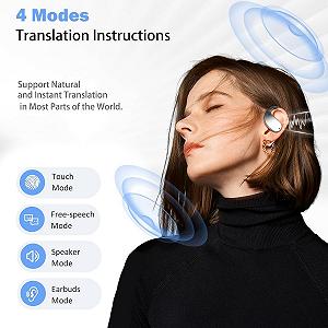 Навушники-перекладачі Ki для перекладу в реальному часі, 3-в-1 в реальному часі з підтримкою 144 мов synthetic.ua - Фото 1