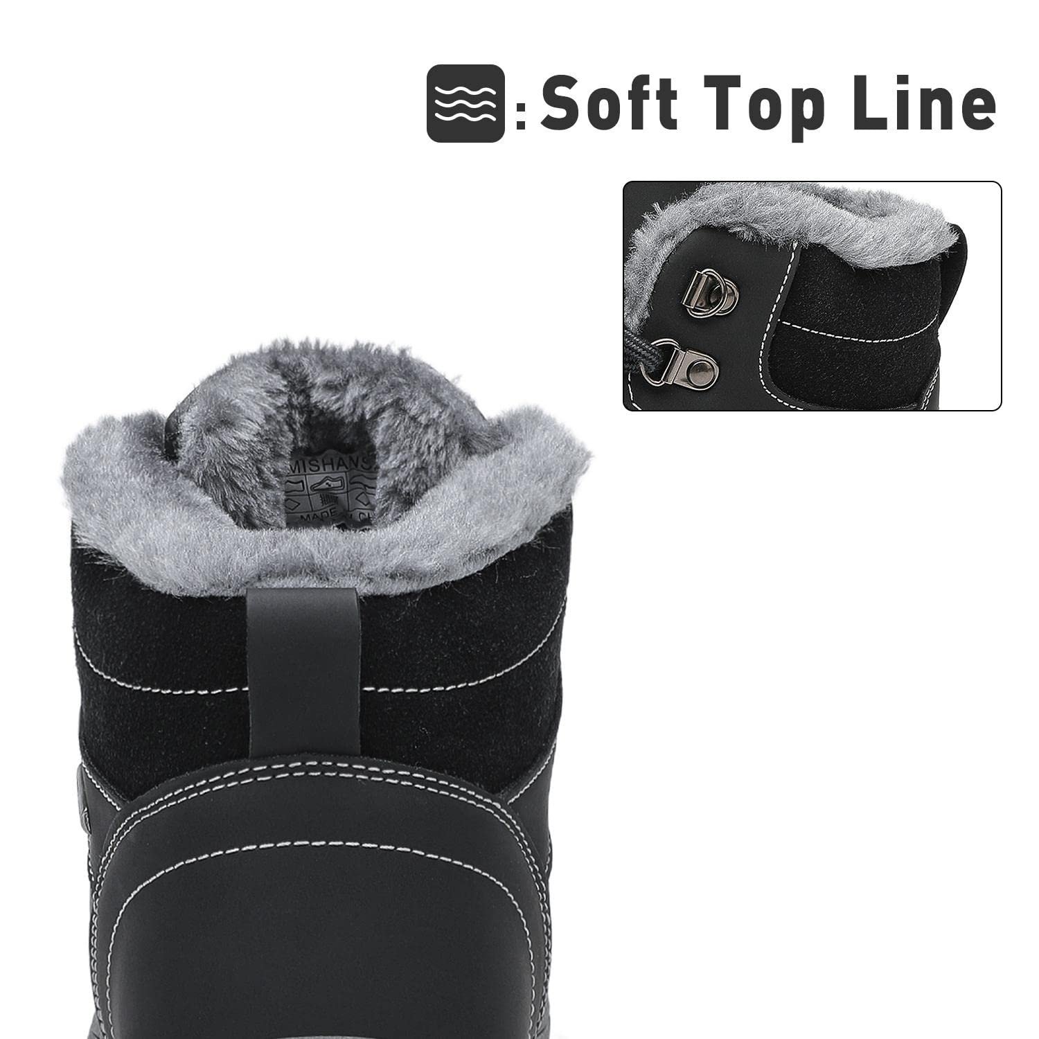 Ботинки Mishansha зимние с теплой подкладкой Unisex, размер EU 36–48, фото №6