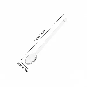 Ложки Стеклянные 6 шт, Мини-ложки, Мешалки для кофе, Стеклянные мешалки, Десертные ложки, Хрустальные ложки, Ложки для смешивания напитков, Прозрачные synthetic.ua - Фото 1