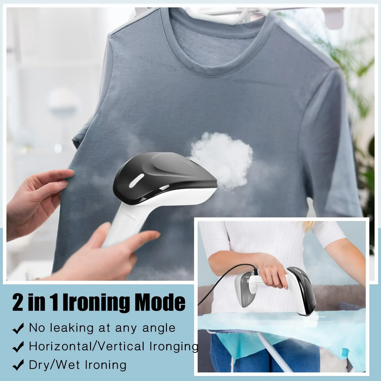 Відпарювач ZStarlite 1800 W 25 г/хв 300 мл White, фото №3