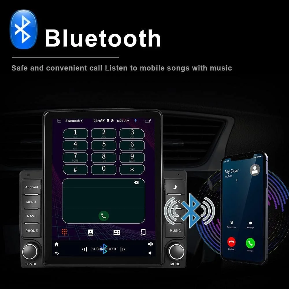 Автомагнітола Hikity / 9.5" / Сенсорна / 1/16Гб / Android 10 / Bluetooth / WI-FI / GPS / USB / 2DIN, фото №3 Автомагнітола Hikity / 9.5" / Сенсорна / 1/16Гб / Android 10 / Bluetooth / WI-FI / GPS / USB / 2DIN, фото №3