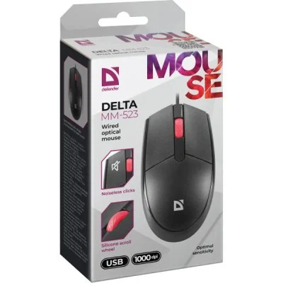 Мышка Defender Delta MM-523 USB Black (52523), фото №5 Мышка Defender Delta MM-523 USB Black (52523), фото №5