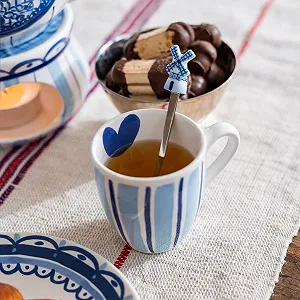 Набір з 4 чайних ложок Delfts Blonde Design Dutch Motifs Blond Amsterdam synthetic.ua - Фото 1