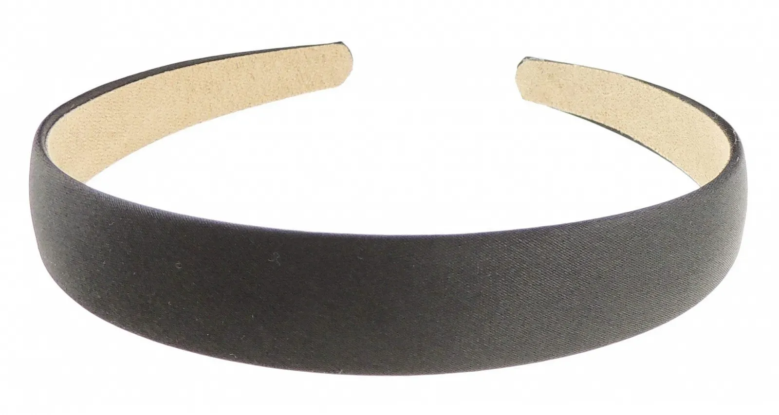 Обруч Атласний 2 см Чорний, фото №1