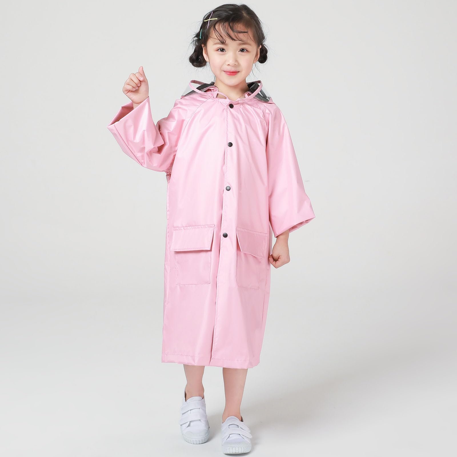 Детский дождевой плащ Qzeanxy Водонепроницаемый ветрозащитный дышащий портативный высококачественный и модный дизайн, фото №2 Детский дождевой плащ Qzeanxy Водонепроницаемый ветрозащитный дышащий портативный высококачественный и модный дизайн, фото №2