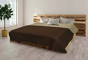 Покривало MB Warenhandel24 XXL Універсальний Плед 220 x 240 см Печворк Кантрі Хаус - Фото 1