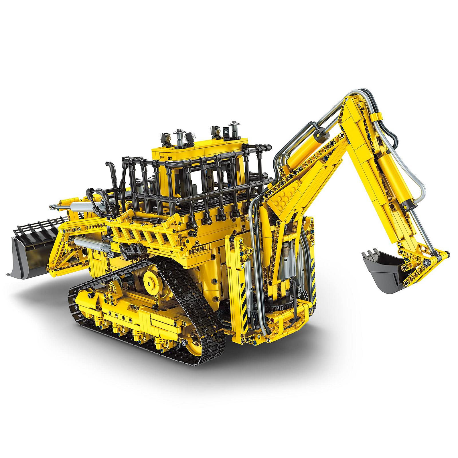 Набор Mould King Technic 17023 Бульдозер 3963 детали, Большой дистанционно управляемый технологический экскаватор-бульдозер 2-в-1, фото №3
