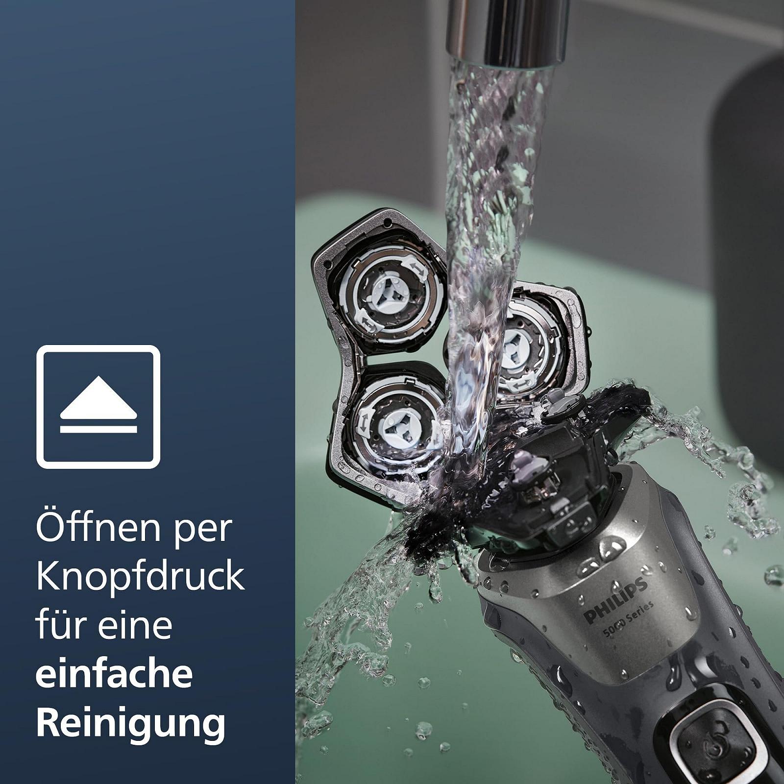 Електробритва Philips Series 5000 S5887/13 SkinIQ Карбоновий сірий, фото №7 Електробритва Philips Series 5000 S5887/13 SkinIQ Карбоновий сірий, фото №7