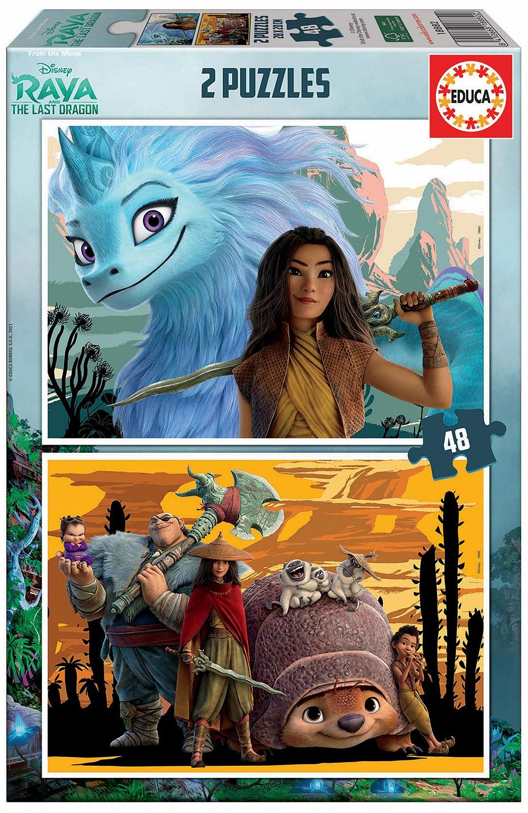 Пазл Educa Disney Raya and the Last Dragon 18882 2х48 деталей для детей от 4 лет, фото №1