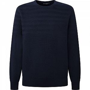 Джемпер Hackett London Hbone Texture Crew для чоловіків synthetic.ua - Фото 1