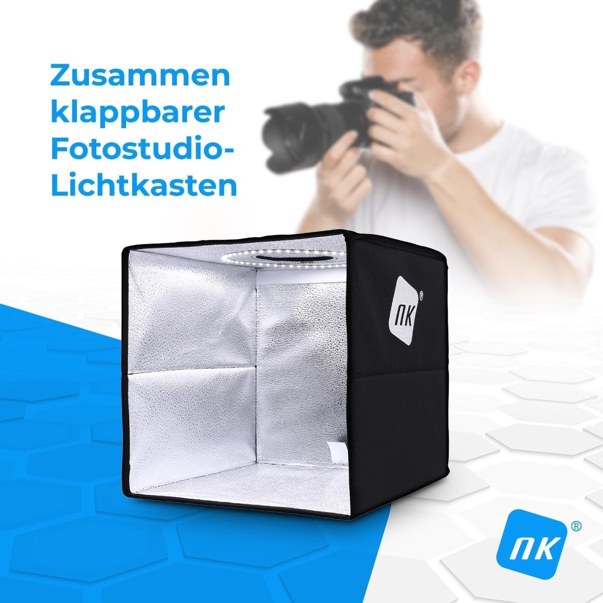 Фотобокс NK Mini Photobox (60 х 60 см) 3 фона Черный, фото №2 Фотобокс NK Mini Photobox (60 х 60 см) 3 фона Черный, фото №2