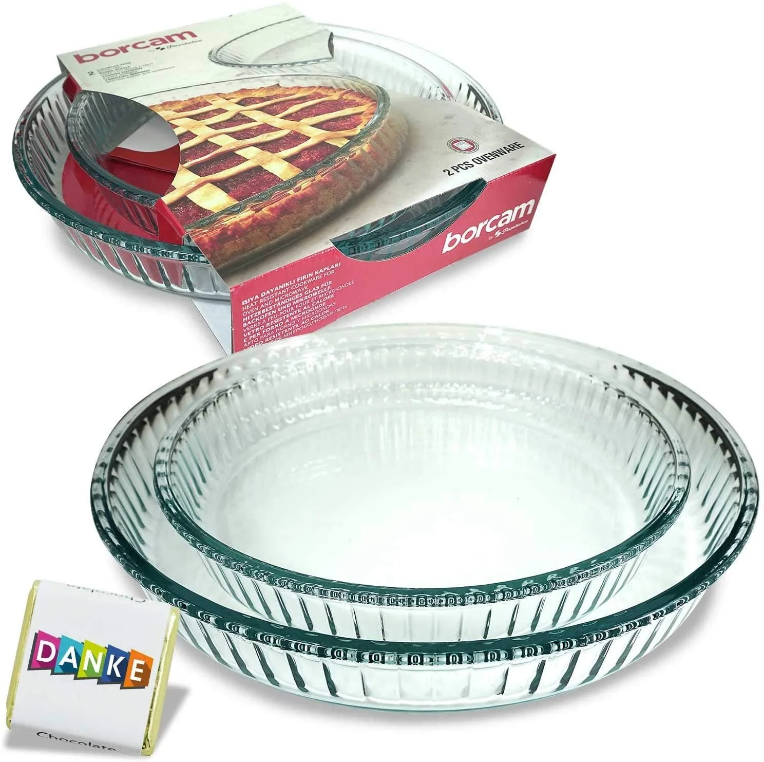 Форма для запікання Pasabahce Borcam кругла 2 шт., фото №1