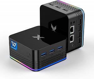 Міні ПК SUKOTOP T9 PLUS / Intel Alder Lake N95 (до 3.4 ГГц) / RAM 12 ГБ LPDDR5 / SSD 512 ГБ / 3 x HDMI / 2 x LAN (RJ45) / Wi-Fi 6 / Bluetooth 4.2 / Windows 11 / Чорний - Фото 1