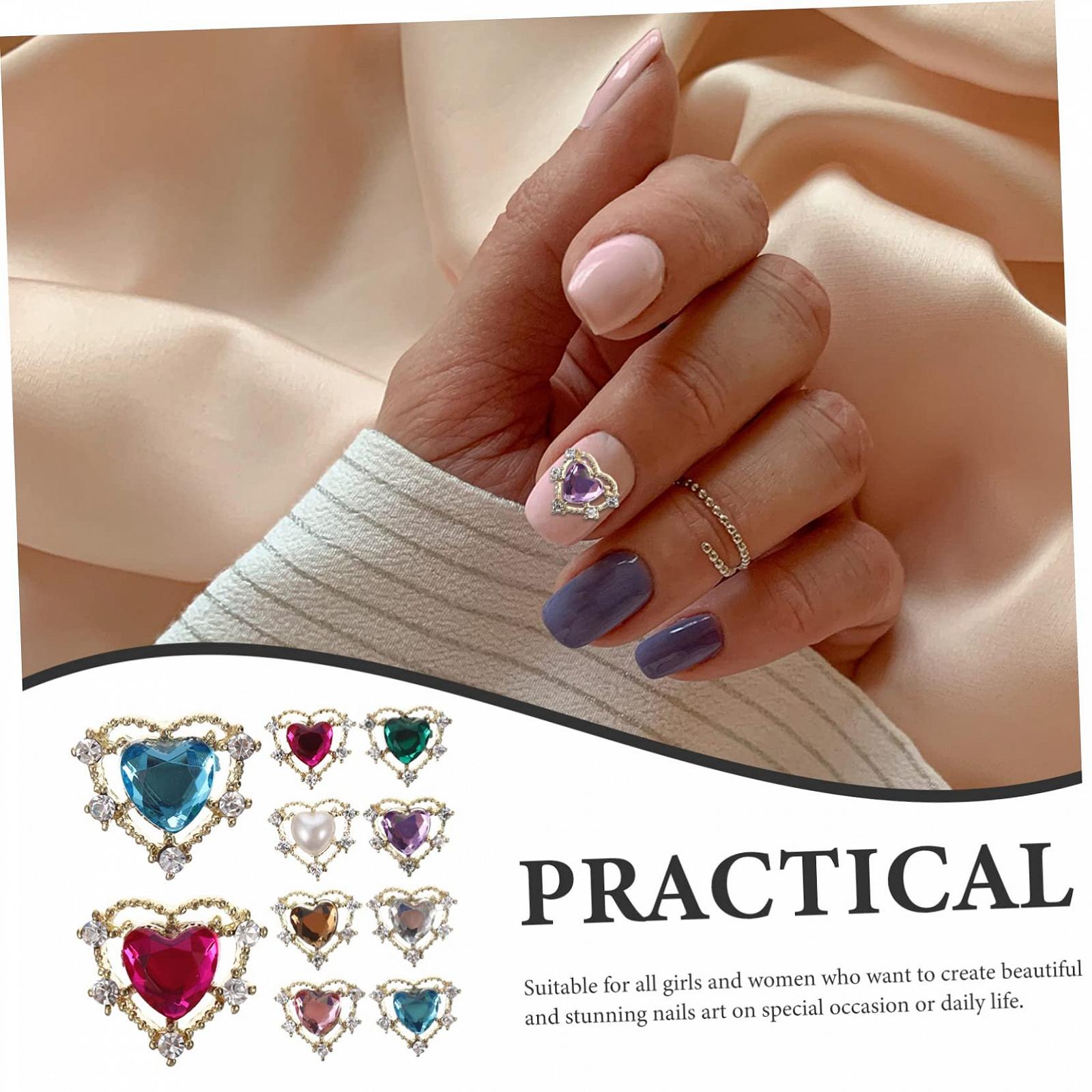 Стрази для нігтів Healeved, 50 шт, різнокольорові, фото №5 Стрази для нігтів Healeved, 50 шт, різнокольорові, фото №5