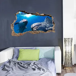 3D Наклейка на стіну Finest Folia Прорив тварин 60 x 100 см synthetic.ua - Фото 1