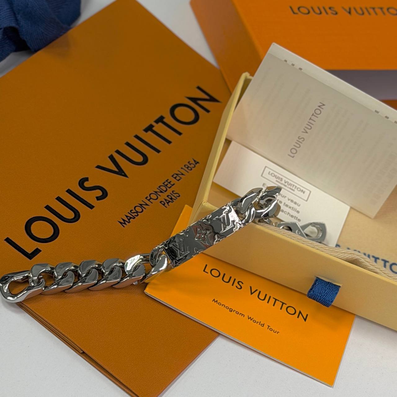 Мужской браслет в подарочной упаковке Louis Vuitton Луи Витон, фото №5