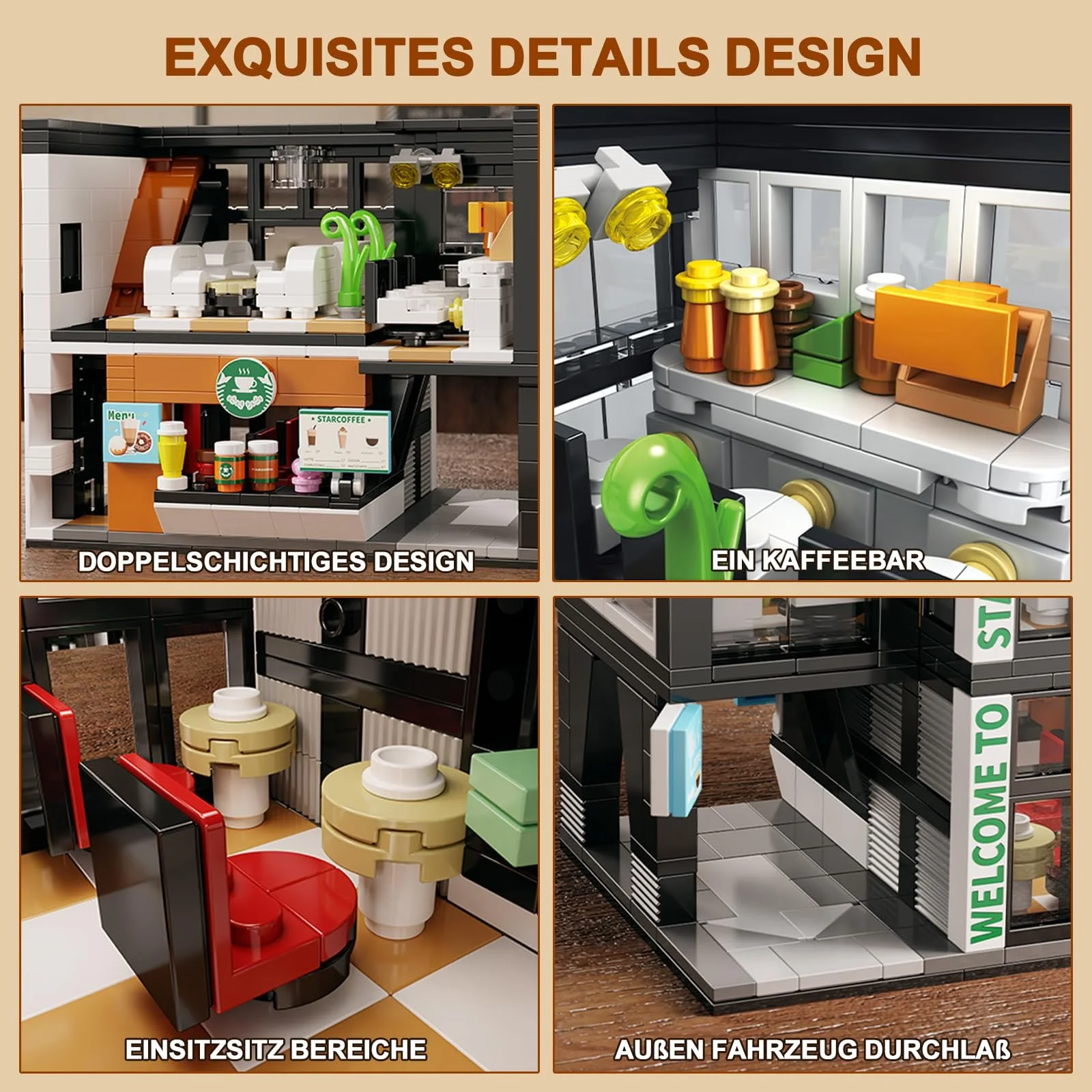 Конструктор Кафе HIGH GODO City, 581 деталь, фото №2