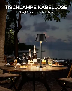 Настільна лампа JACKYLED бездротова 7 рівнів висоти регульована 3 колірні температури диммована акумуляторна 5000 mAh портативна LED водонепроникна synthetic.ua - Фото 1