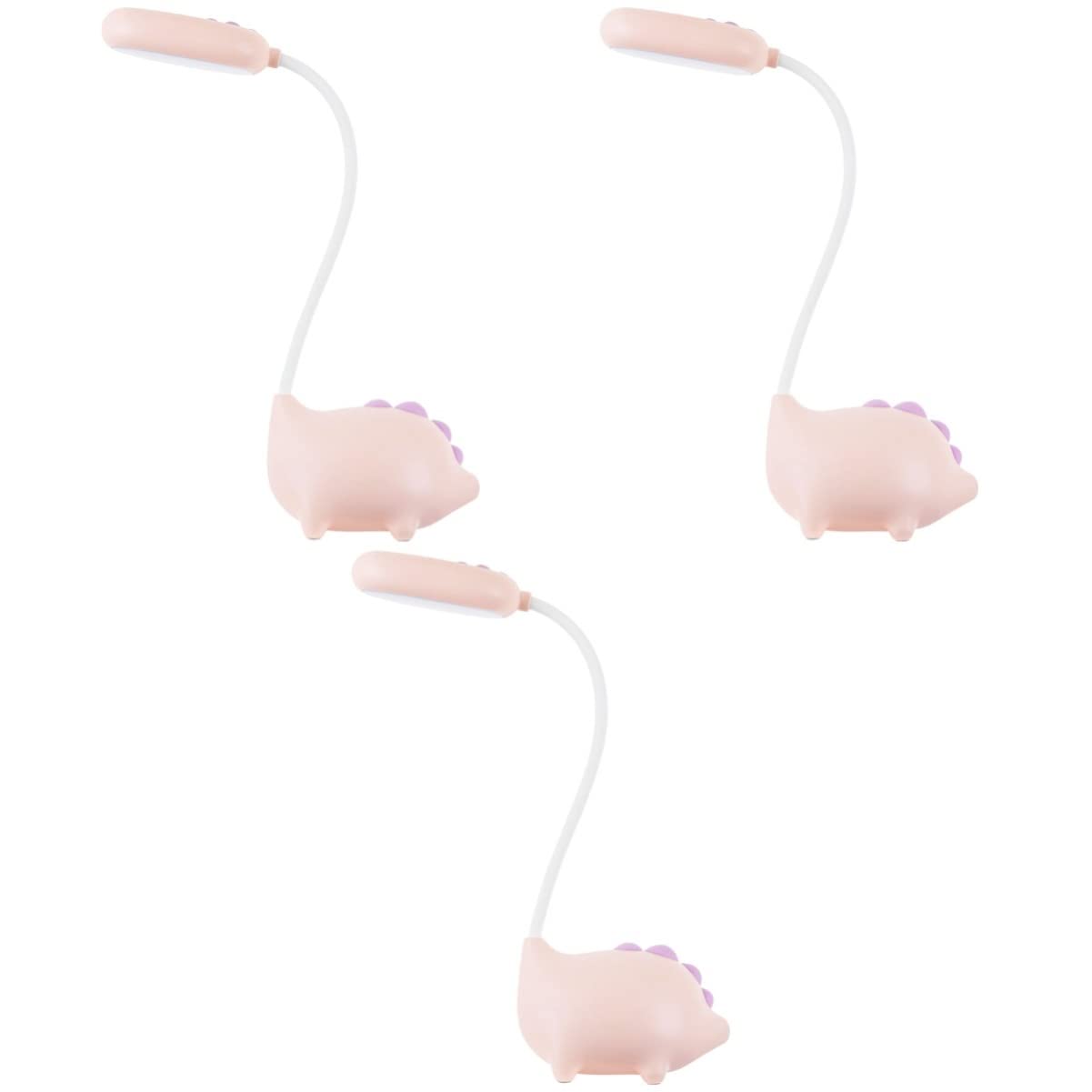 Набір OSALADI з 3 Малих Настільних Ламп USB Заряджання Світло гнучка шия Світлодіодне Очне Лампа ABS динозавр, фото №1 Набір OSALADI з 3 Малих Настільних Ламп USB Заряджання Світло гнучка шия Світлодіодне Очне Лампа ABS динозавр, фото №1