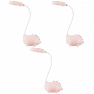 Купити Набір OSALADI з 3 Малих Настільних Ламп USB Заряджання Світло гнучка шия Світлодіодне Очне Лампа ABS динозавр - Фото 1 Набір OSALADI з 3 Малих Настільних Ламп USB Заряджання Світло гнучка шия Світлодіодне Очне Лампа ABS динозавр - Фото 1