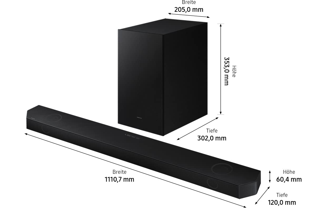 Саундбар Samsung HW-Q710B 3.1.2nd Channel Q Бездротовий Dolby Atmos / DTS:X Q-Symphony SpaceFit Sound, фото №3