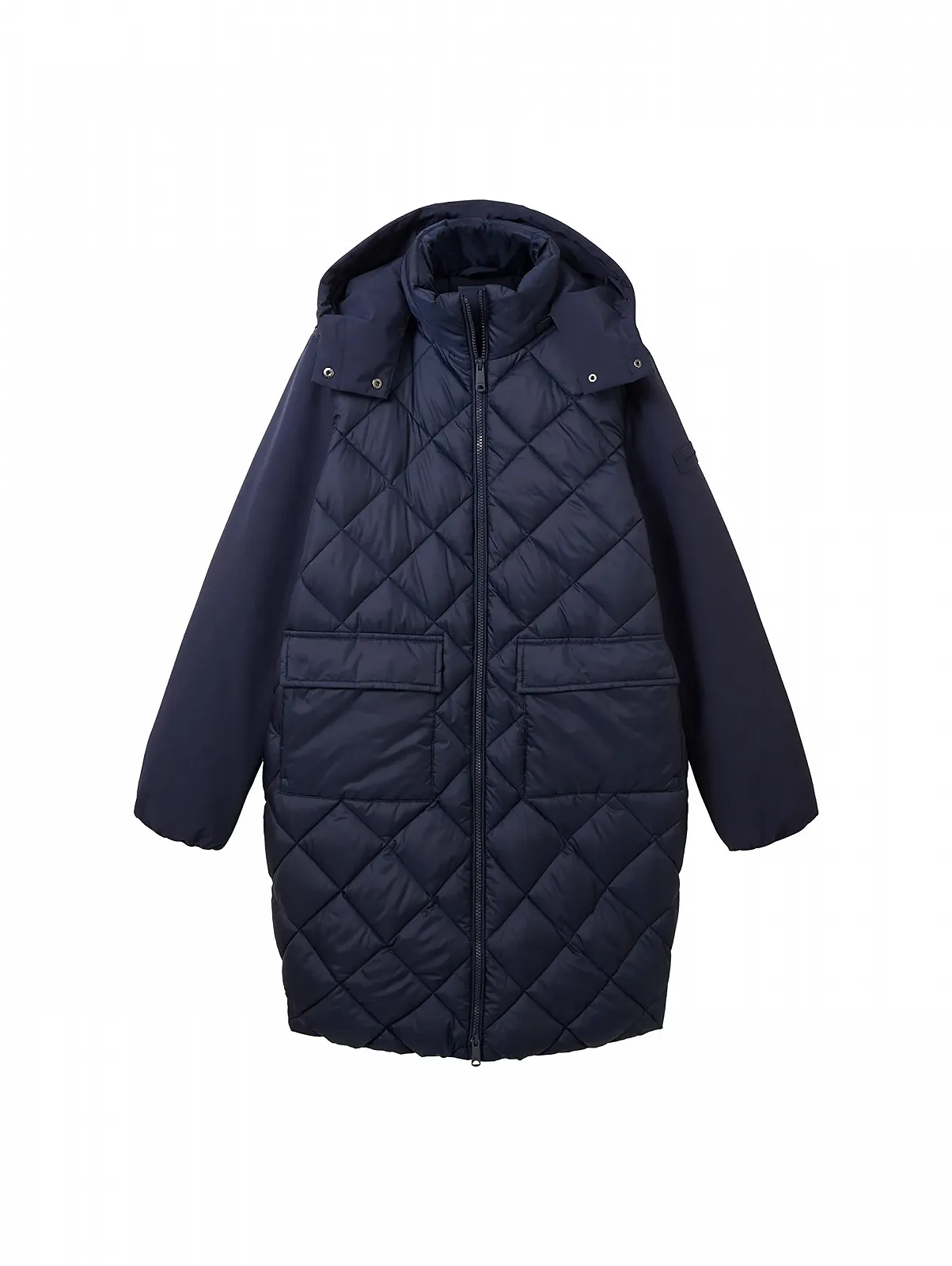 Жіноче стьобане пальто TOM TAILOR зі знімним капюшоном і кишенями, фото №3