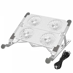 Охлаждающая подставка для ноутбука Vaguelly Алюминиевый сплав Серебристый - Фото 1