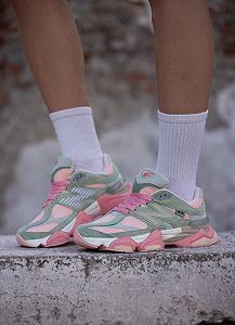 Кроссовки New Balance 9060 light Green Pink - Фото 1
