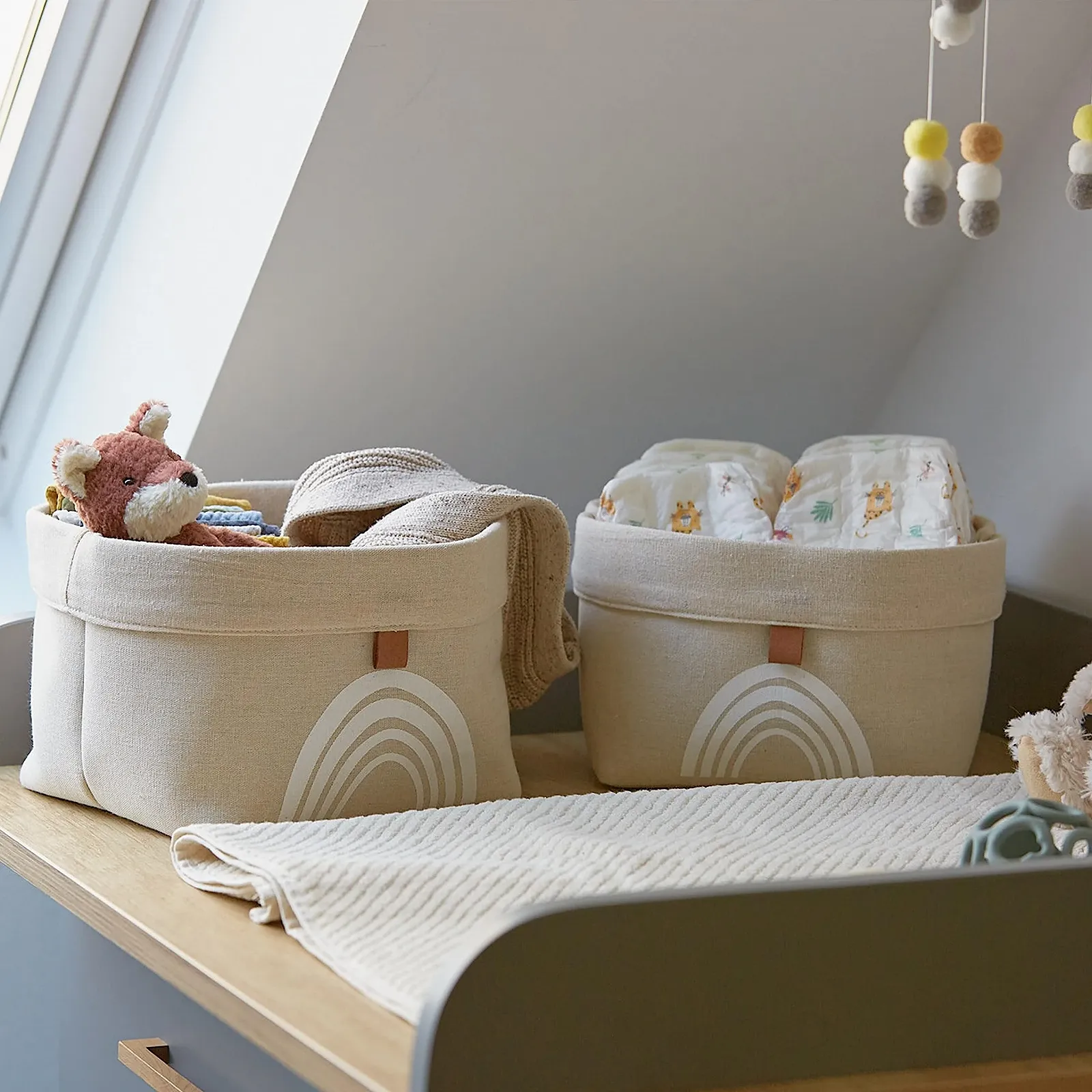 Органайзер LOVE IT STORE IT Premium Набор корзин для хранения Бежевый для детской комнаты и ванной комнаты, фото №2