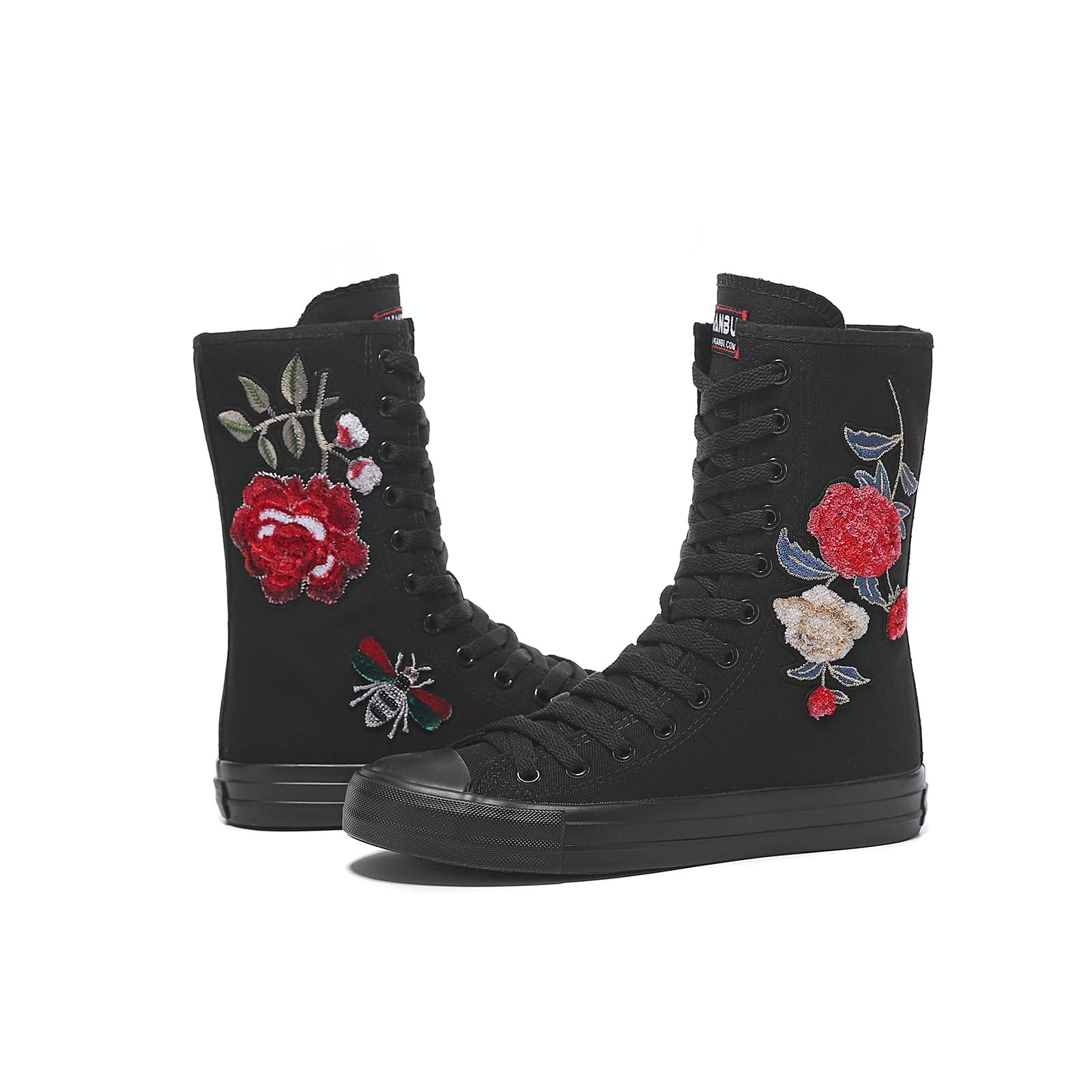 Кеди Momuk Високі Жіночі Тканинні На Шнурівці, фото №2