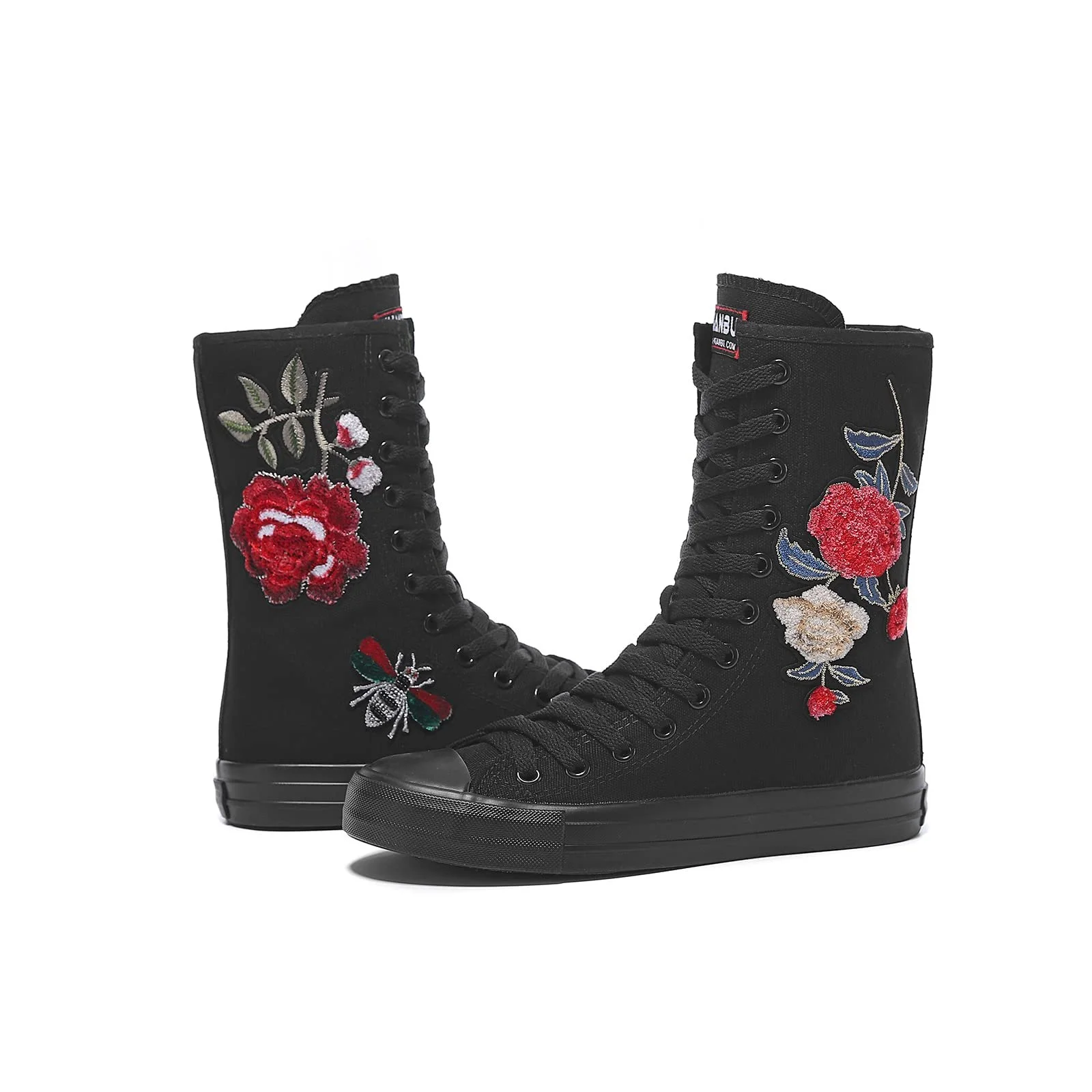 Кеди Momuk Високі Жіночі Тканинні На Шнурівці, фото №2