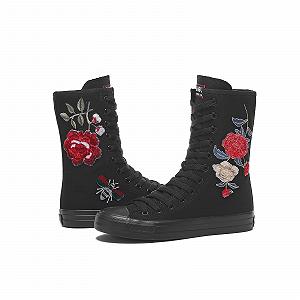 Кеди Momuk Високі Жіночі Тканинні На Шнурівці Повсякденні synthetic.ua - Фото 1