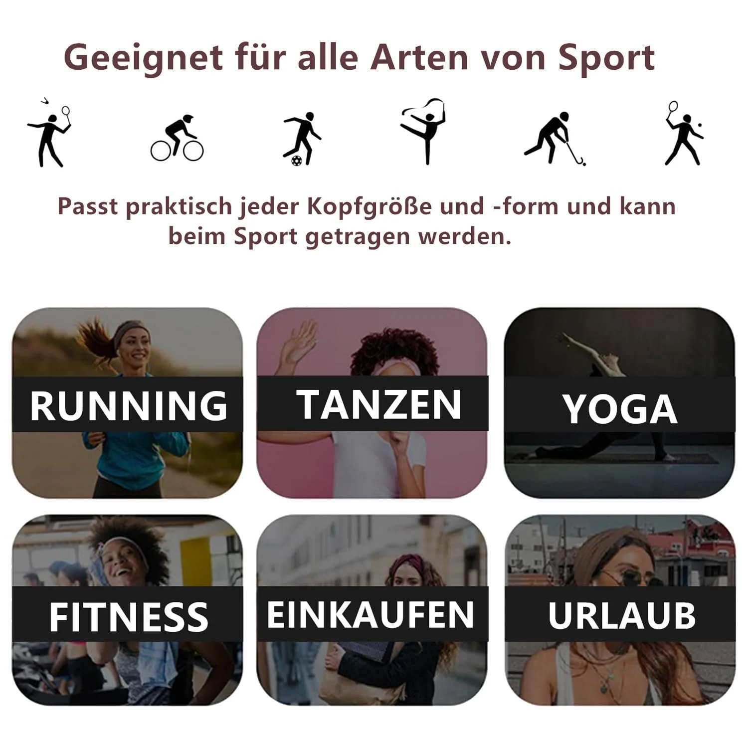 Пов'язка на голову Широка еластична тонка, фото №8