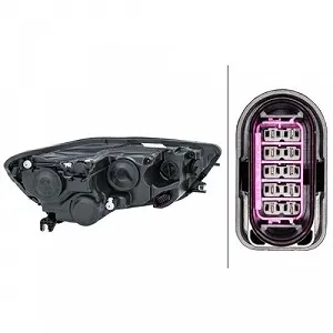 Фара основная HELLA 1EJ 011 149-011 для AUDI, VW, AUDI (FAW), левая synthetic.ua - Фото 1