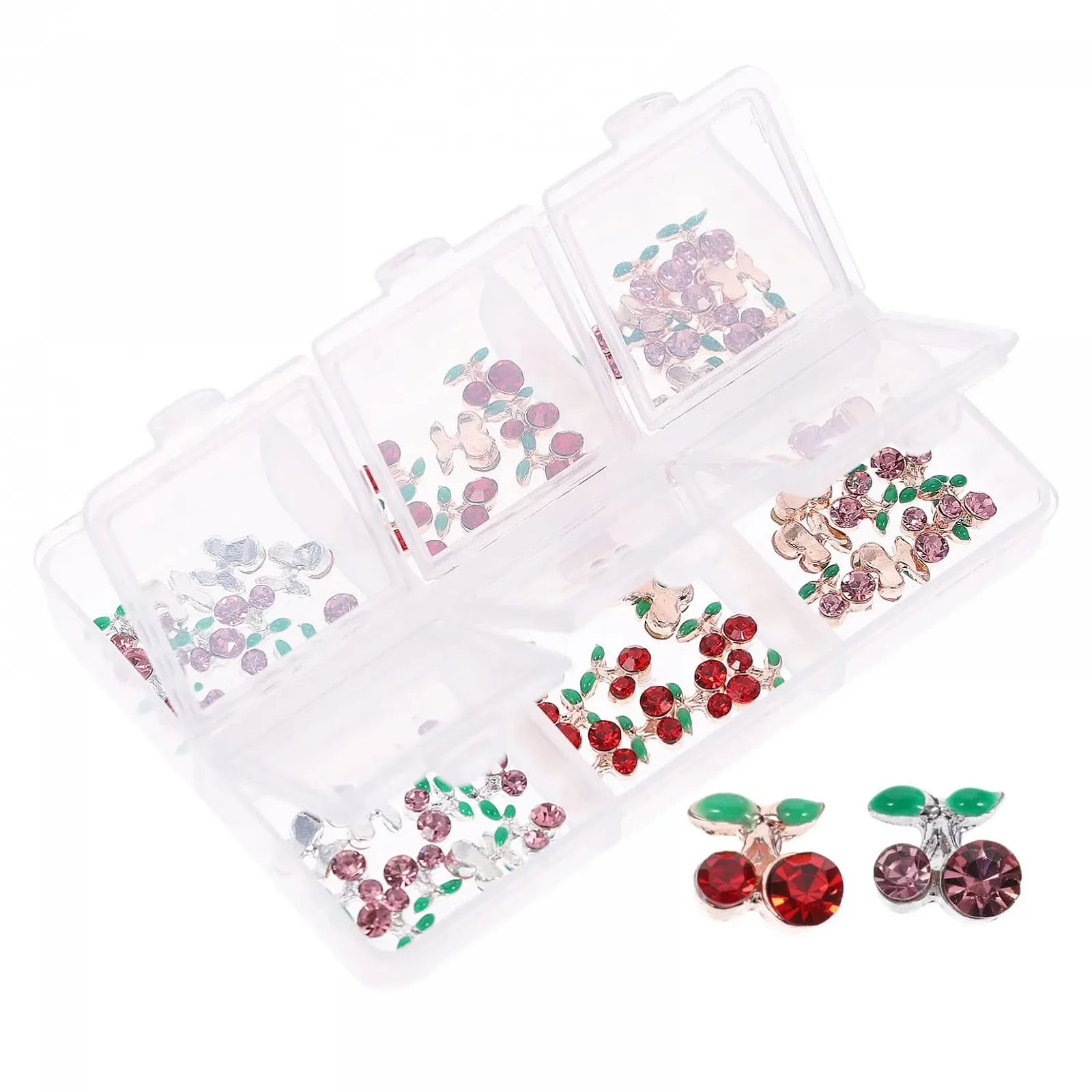 Украшения для ногтей LALAFINA Фрукты Акрил DIY Камни Декоративные диски Роскошные кристаллы Наклейки для маникюра Вишня Фрукты, 60 шт, фото №1 Украшения для ногтей LALAFINA Фрукты Акрил DIY Камни Декоративные диски Роскошные кристаллы Наклейки для маникюра Вишня Фрукты, 60 шт, фото №1