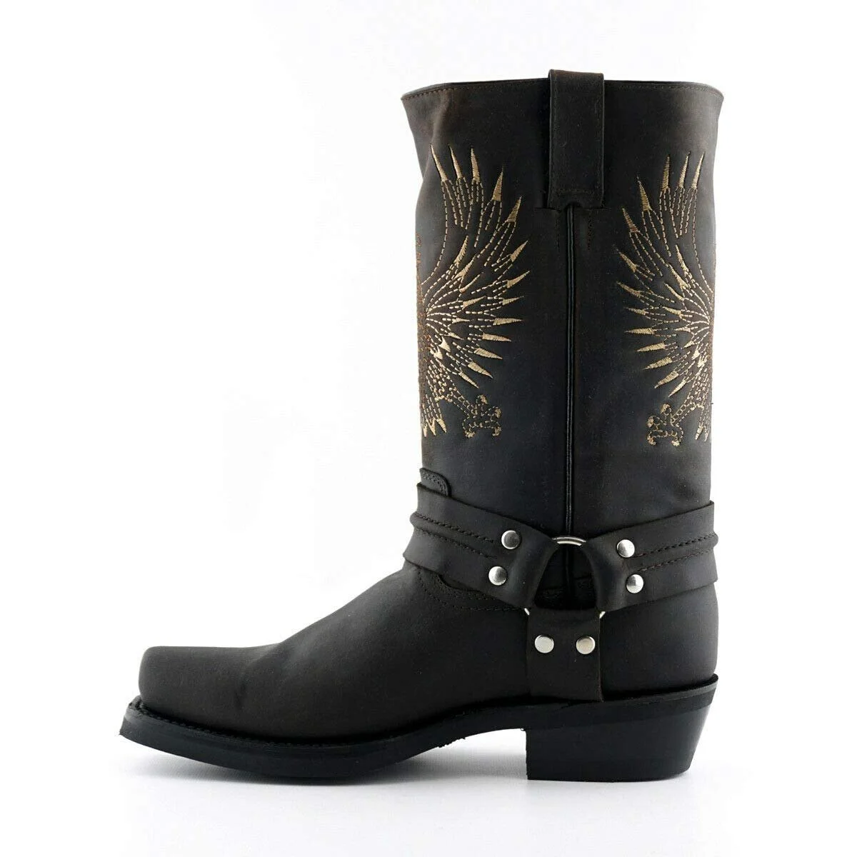 Чоботи Grinders Bald Eagle Шкіряні Без Застібки Квадратний Носок, фото №3