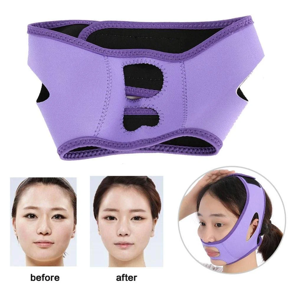 Маска для схуднення обличчя Фіолетовий, фото №7