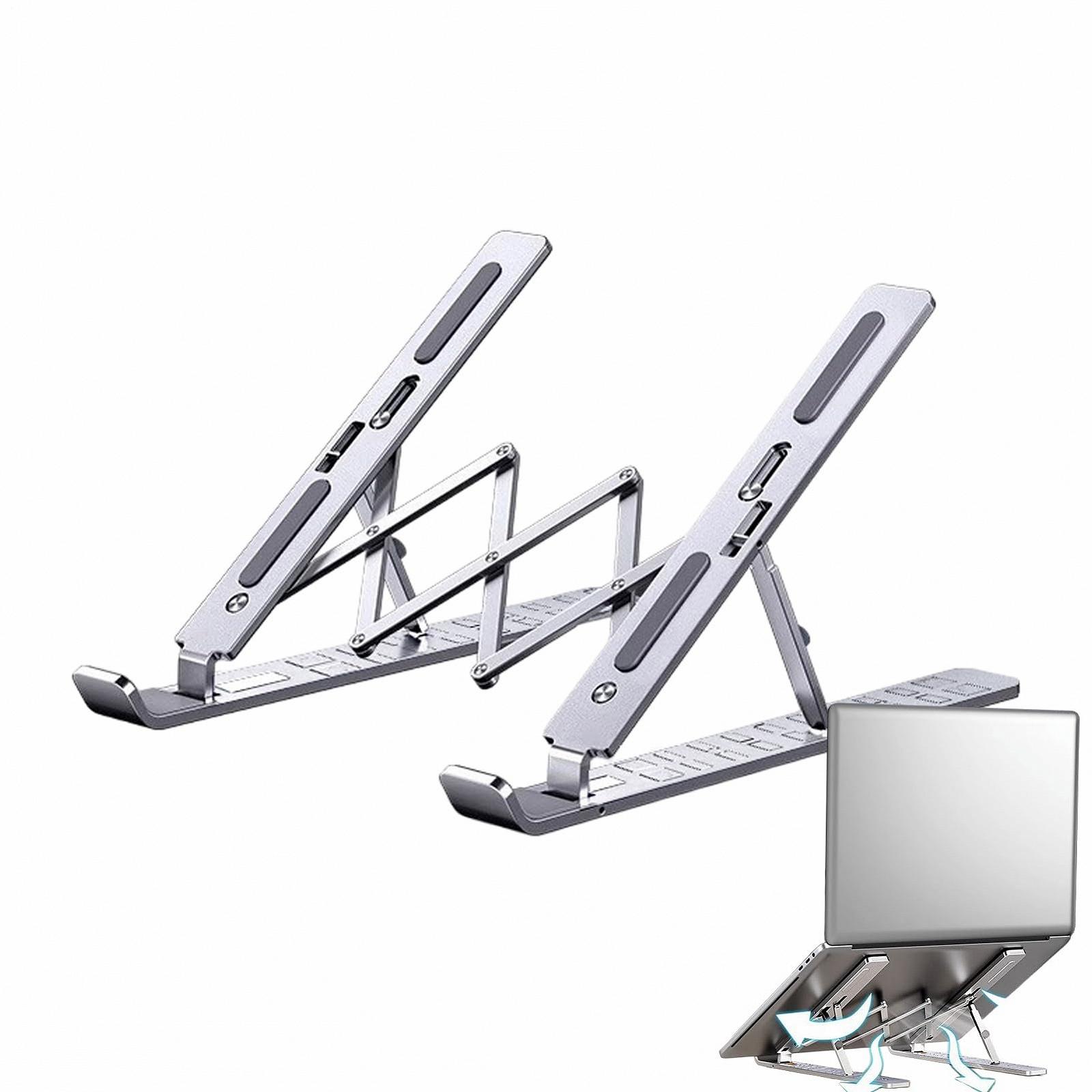 Підставка для ноутбука складана портативна алюмінієва з регульованою висотою D Mount Bracket, фото №1