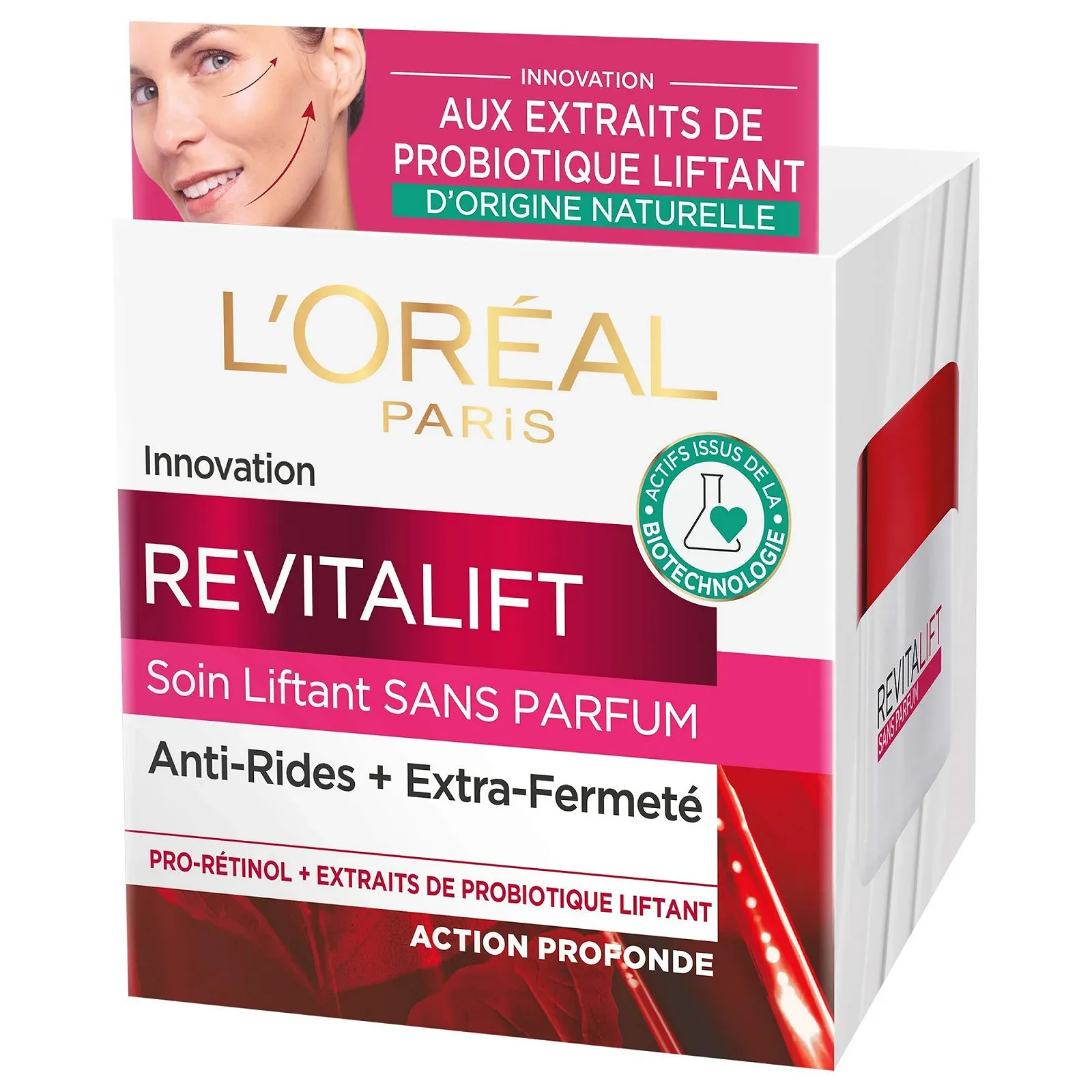 Денний крем для обличчя L'Oréal Paris Revitalift Антивіковий проти зморщок та для пружності з екстрактами пробіотиків без ароматизаторів 50 мл, фото №2 Денний крем для обличчя L'Oréal Paris Revitalift Антивіковий проти зморщок та для пружності з екстрактами пробіотиків без ароматизаторів 50 мл, фото №2