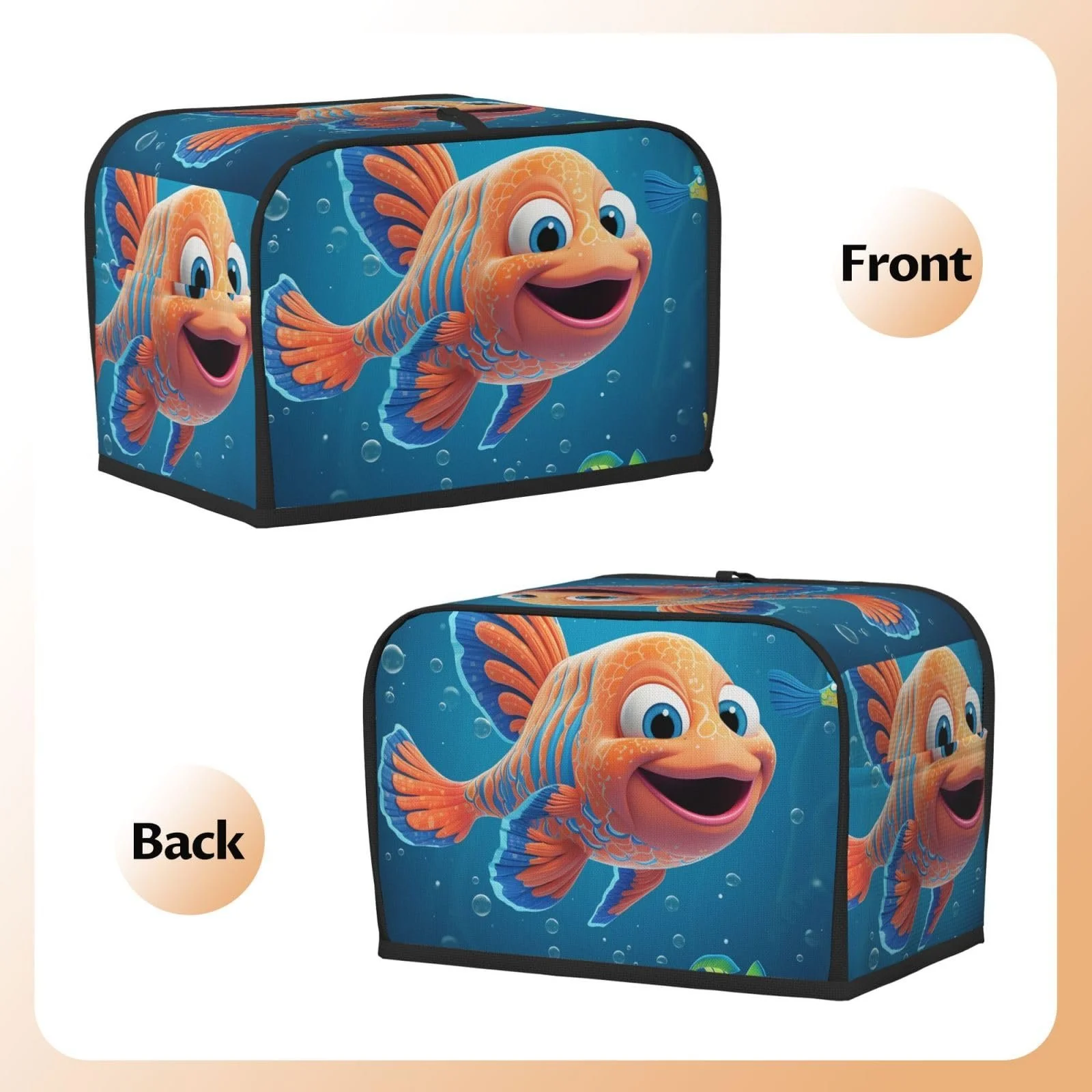 Чохол для тостера на 2 скибки з двома кишенями, фото №6 Чохол для тостера на 2 скибки з двома кишенями, фото №6