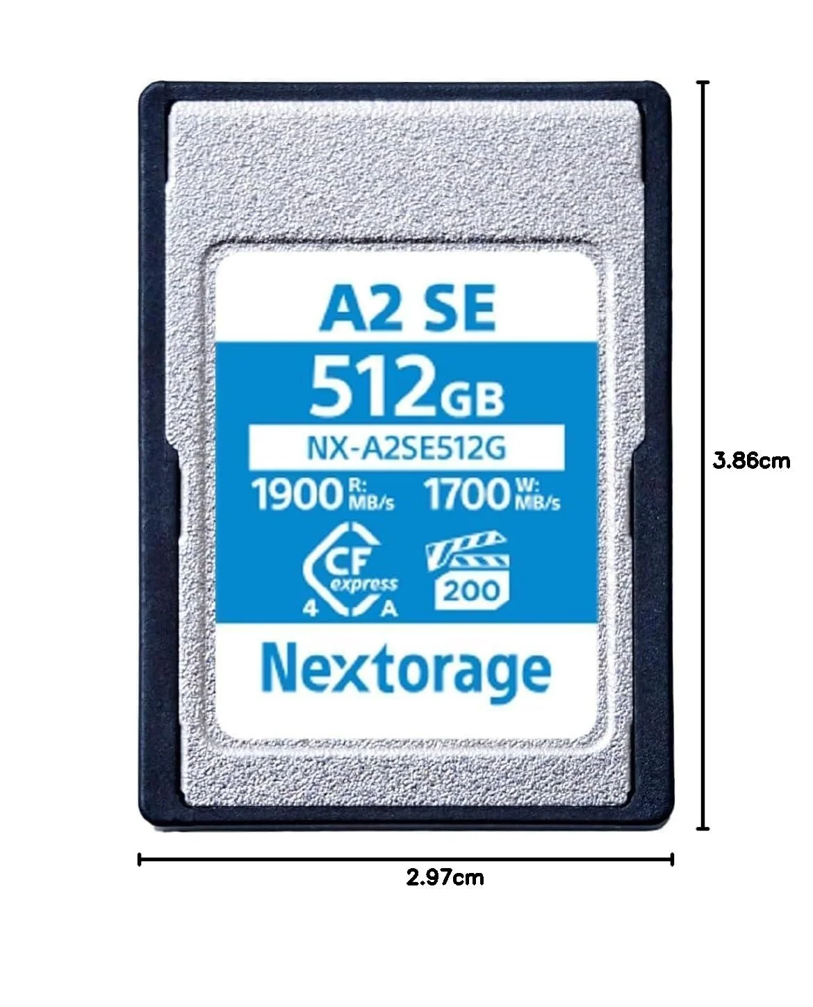 Карта памяти Nextorage NX-A2SE512G 512 ГБ VPG200 CFexpress Type A 1900 МБ/с, фото №10 Карта памяти Nextorage NX-A2SE512G 512 ГБ VPG200 CFexpress Type A 1900 МБ/с, фото №10