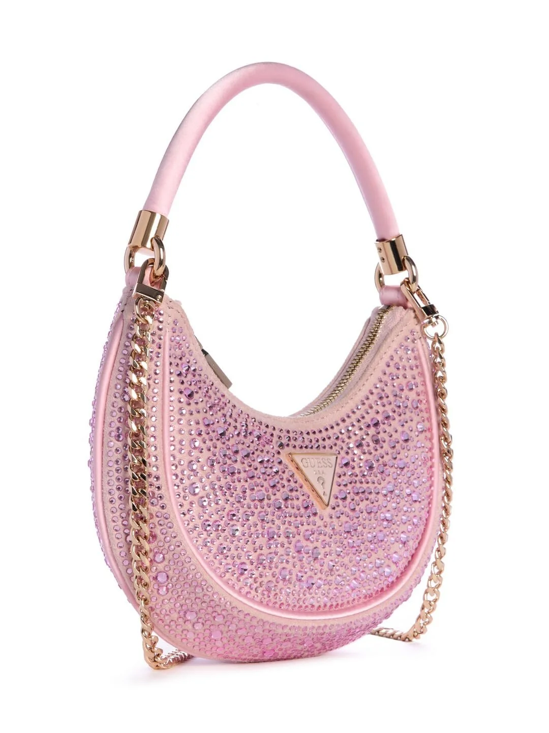 Сумка-хобо GUESS Zalina Mini Small Рожевий, фото №5