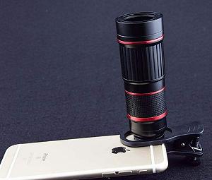 Телескопический объектив HD Focusing Mobile Phone 18X Metal Universal Telephoto Lens synthetic.ua - Фото 1